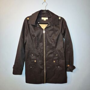 Michael Kors Monogram Rain Jacket With Hood